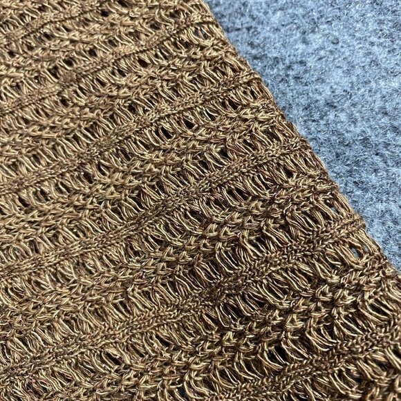 Catherines Womens Top 2X Plus Brown Loose Knit Plus Petite NEW - Picture 2 of 7